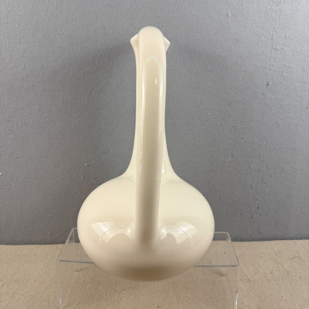 Vintage Jaru California Pottery Ewer MCM Cream Ceramic Pitcher Vase 11" - Picture 4 of 8
